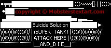 Mobster Stamp & Comment - Tank 3 of 4 Suicide Solution Super Tank Attack Here and Die